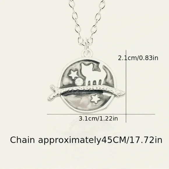 2 LEFT! Cute Cat Pendant Necklace - Picture 2 of 3